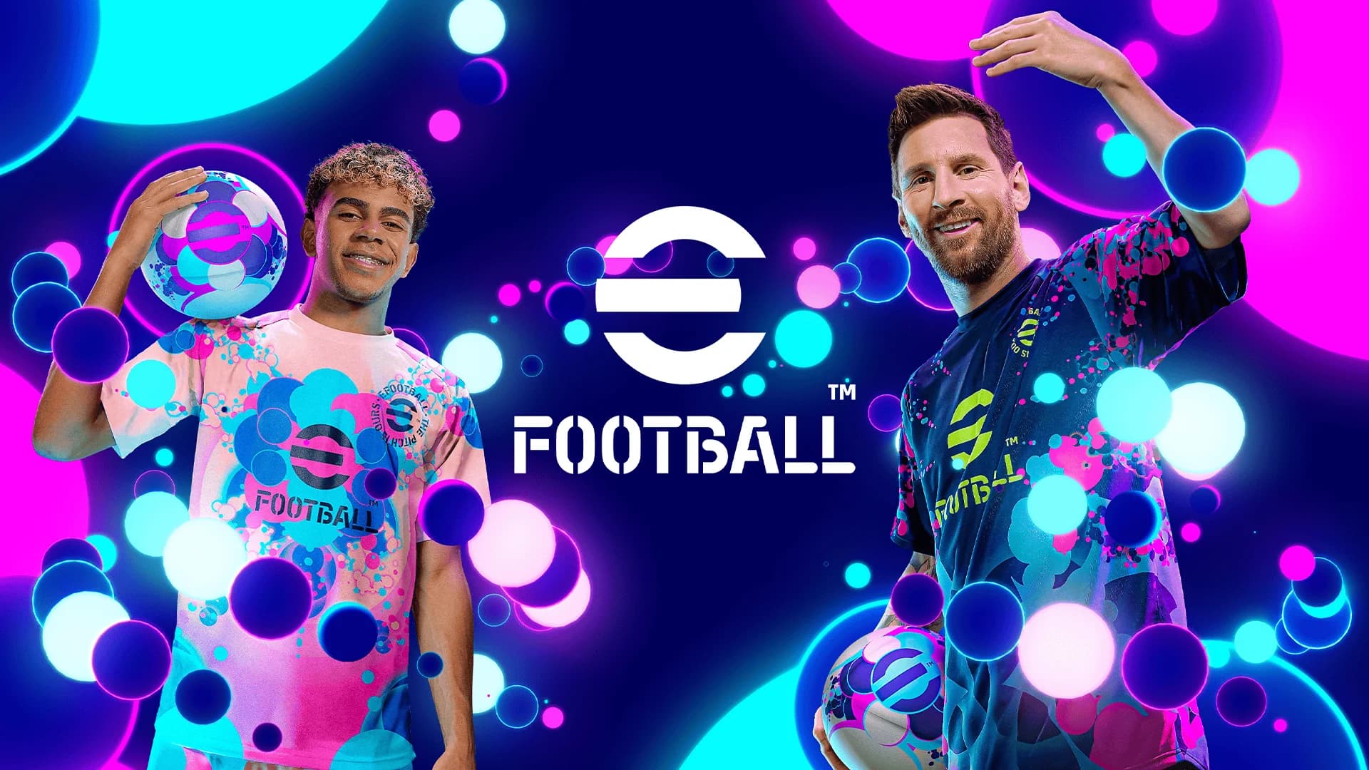 eFootball kapağı Lamine Yamal ve Messi
