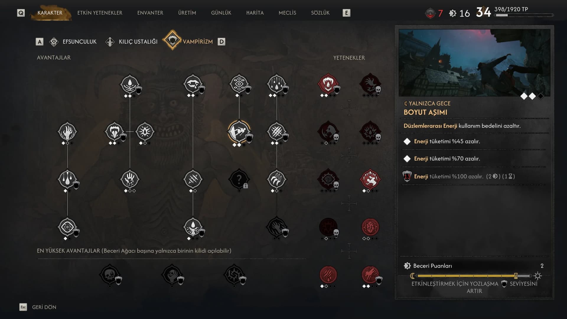 vampir skilleri